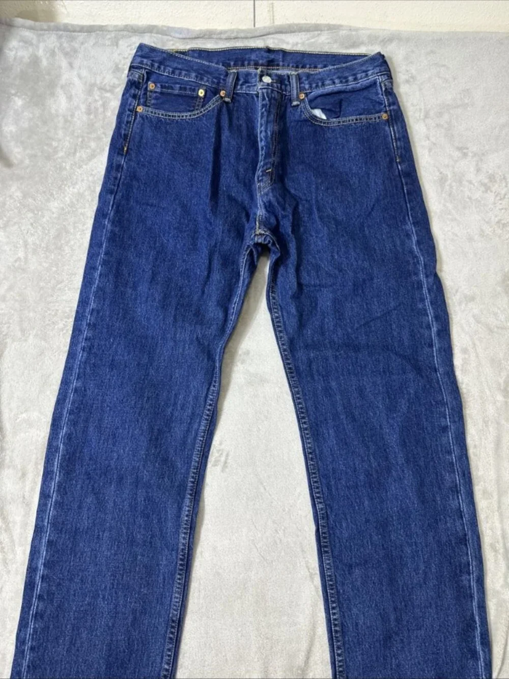 Levi’s 505 regular fit jeans men’s 36x34 dark wash straight leg